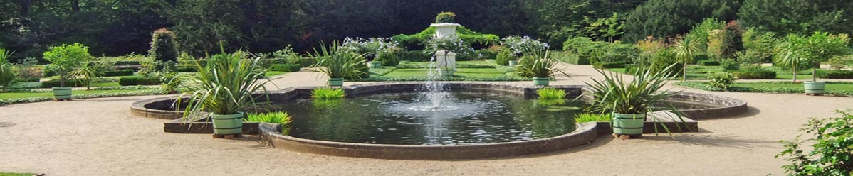 A picture of a fountain in the famous gardens of Sanssouci in Potsdam near Berlin